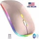 DQST 2.4G Wireless Optical Mouse USB Rechargeable RGB Cordless For PC Laptop, Go