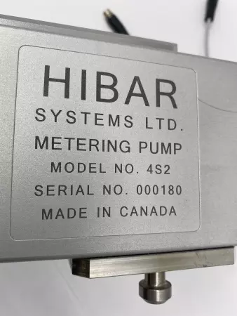 Hibar Systems MODEL 4S2 Metering Pump 