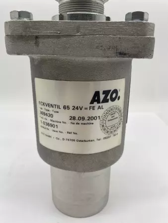 Azo 369420 Right Angle Valve W/DSW-40-80-PPV-A-B Pneumatic Cylinder 