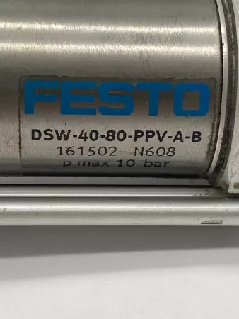 Azo 369420 Right Angle Valve W/DSW-40-80-PPV-A-B Pneumatic Cylinder 