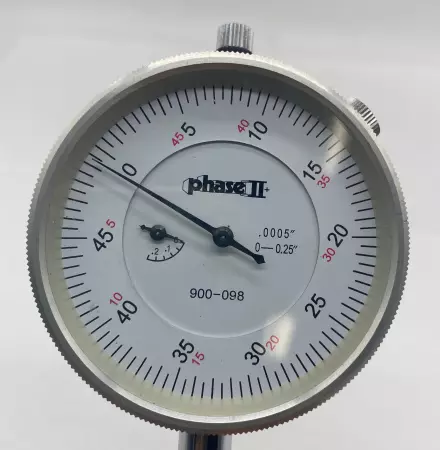 Phase II 900-098 Micrometer Dial Gauge 0-0.25