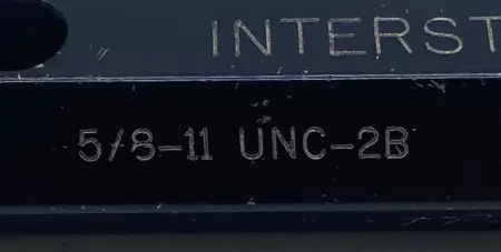 Interstate 5/8-11 UNC-2B AS-IS Thread Plug Gage, Go PD .5660, NotGo PD .5732 