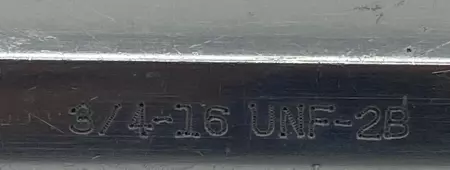 Master Gage 3/4-16 UNF-2B AS-IS Thread Plug Gage, Go PD .7094, NotGo PD .7159 