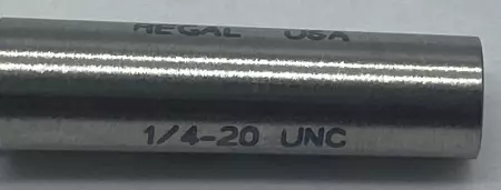 Regal Cutting Tools 1/4-20 UNC Go PD 0.2175 Thread Plug Gage 