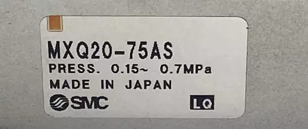 SMC MXQ20-75AS Slide Table Guided Cylinder 20mm Bore 75mm Stroke 