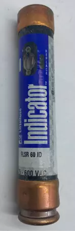 Littelfuse FLSR60ID Indicator Time Delay Fuse, 75-600VAC 60Amp, Class RK5 