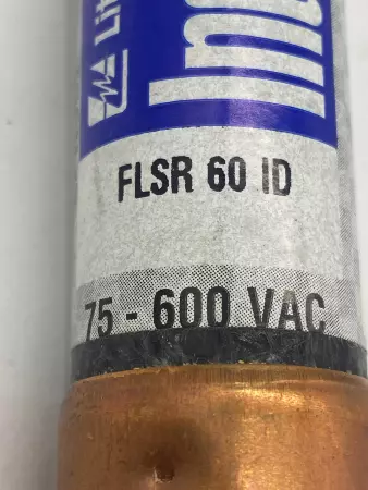 Littelfuse FLSR60ID Indicator Time Delay Fuse, 75-600VAC 60Amp, Class RK5 