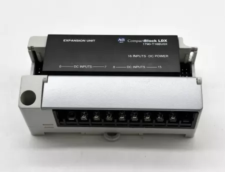 ALLEN BRADLEY 1790-T16BV0X SER. A DEVICENET EXPANSION COMPACTBLOCK LDX I/O 24VDC