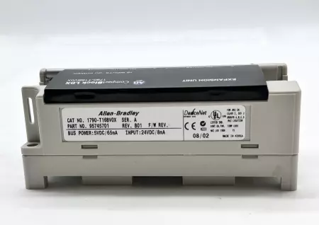 ALLEN BRADLEY 1790-T16BV0X SER. A DEVICENET EXPANSION COMPACTBLOCK LDX I/O 24VDC