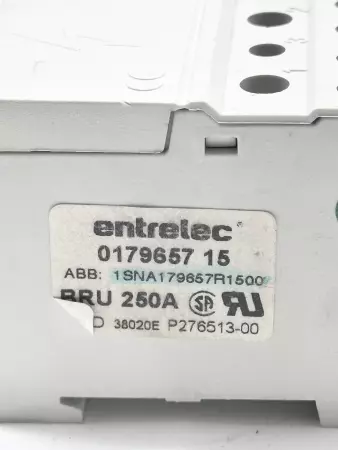 ABB/ENTRETEC 1SNA179657R1500 BRU250A SINGLE POLE DISTRIBUTION BLOCK 250A 