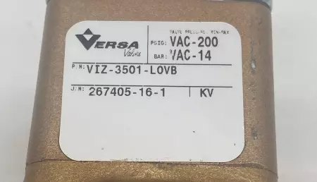 Versa VIZ-3501-LOVB Lock-Out Valve 