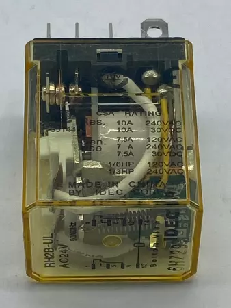 Idec RH2B-UL AC24V Power Relay 24VAC 7.5-10Amp 