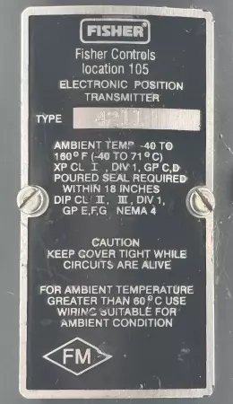 Fisher 4211-2 Electronic Position Transmitter 