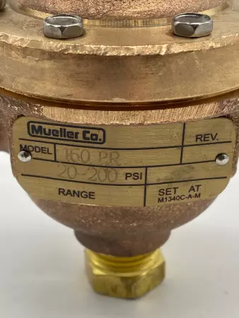 Mueller Co. 160 PR Pressure Reducing Pilot 20-200Psi, Bronze 