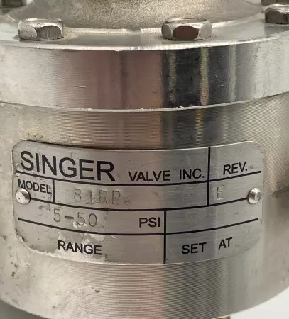 Singer 81RP Reducing Valve 5-50 Psi 