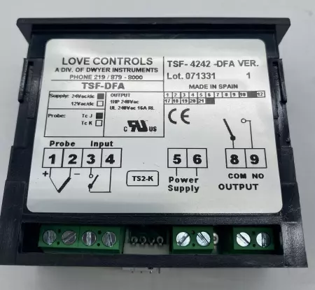 Love Controls TSF-4242-DFA Limit Control Switch 