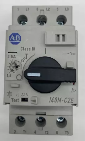 Allen-Bradley 140M-C2E-B25 SER.D Circuit Breaker/Starter 600V 1.6-2.5Amp 3-Pole 