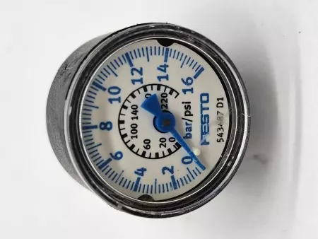 Festo 543487 D1 Pressure Gauge 0-16 Bar 