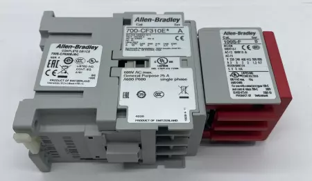 Allen-Bradley 700S-CF620EJBC Safety Contactor 24VDC 20Amp W/Aux. Contact 