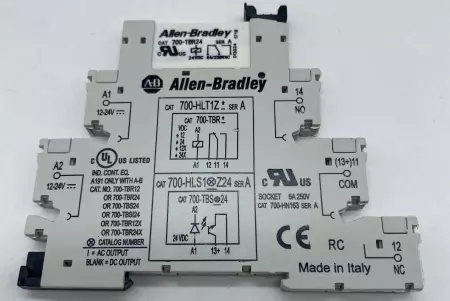 Allen-Bradley 700-HLT1Z Terminal Block W/700-TBR24 Relay 6Amp 