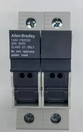 Allen-Bradley 1492-FB2C30 SER.B Fuse Holder 2-Pole 30A 600V Class CC Only 