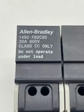 Allen-Bradley 1492-FB2C30 SER.B Fuse Holder 2-Pole 30A 600V Class CC Only 