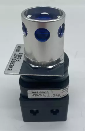 Allen-Bradley 800T-QAH2G SER.U Blue Pushbutton W/ Accessories 