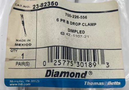 Thomas & Betts 23-82350 Diamond® Drop Wire Clamp (1-Pair Pack) 