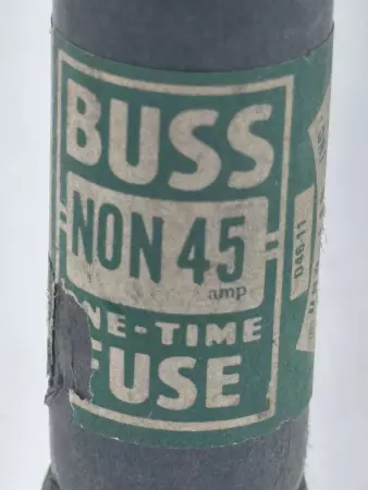 Bussmann NON 45 One-Time Fuse 250VAC 45Amp 