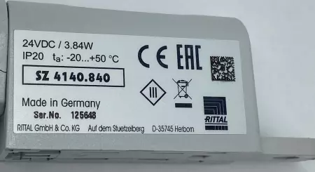 Rittal SZ 4140.840 Led Compact System Light 24VDC 3.84W 