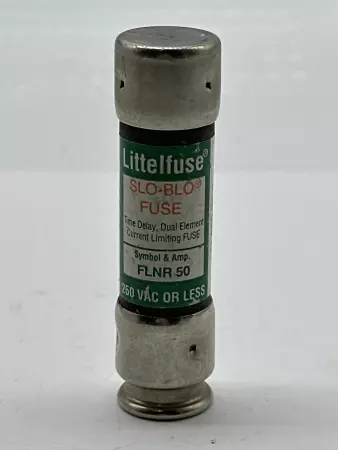 Littelfuse FLNR 50 Slo-Blo Time Delay Fuse, 250V 50Amp, Class RK5 