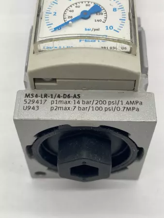 Festo MS4–LR-1/4-D6-AS Pressure Regulator 