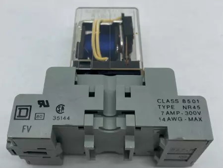 Magnecraft LR41893-8M Relay, 120VAC 3Amp 30VDC W/Square D Socket 