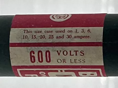 Bussmann NOS-7 Fusetron Time Delay Fuse, 600V 7Amp 