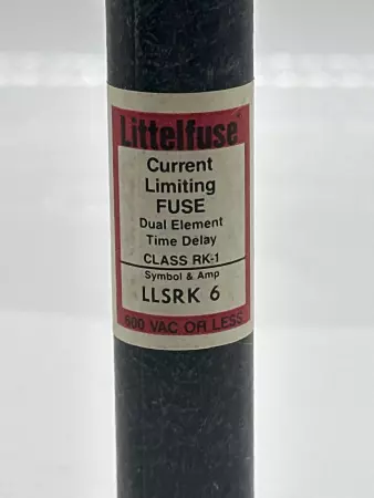 Littelfuse LLSRK 6 Time Delay Fuse, Class RK-1, 600V 6Amp 