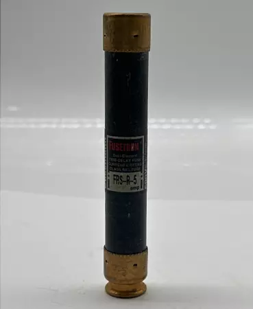 Bussmann FRS-R-5 Fusetron Time Delay Fuse, Class RK5, 600VAC 300VDC 5Amp 