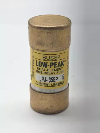 Bussmann LPJ-35SP Low-Peak Time Delay Fuse, 600VAC 300VDC 35Amp, Class J 