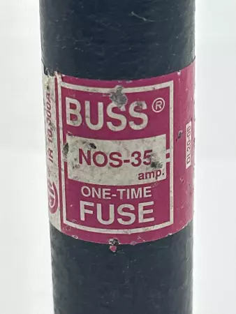 Bussmann NOS-35 One-Time Fuse 600VAC 35Amp Class K5 