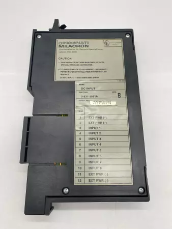 Cincinnati Milacron 3-531-3891A REV.B DC Input Module 48VDC 17mA 