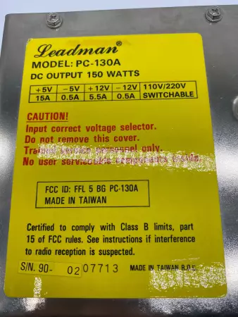 Leadman PC-130A Power Supply 