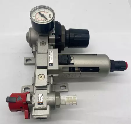 SMC NAF3000-N03D Valve Assembly W/Regulator and Filter 