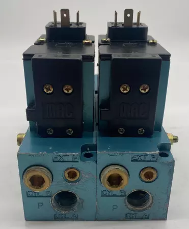 MAC 82A-AB-000-TM-DDFJ-1DA Double Solenoid Valve Assy W/Manifold Block 