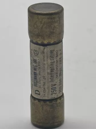 Bussmann FRN 6 1/4 Fusetron Time Delay Fuse, Class K5, 250V 6.25Amp 