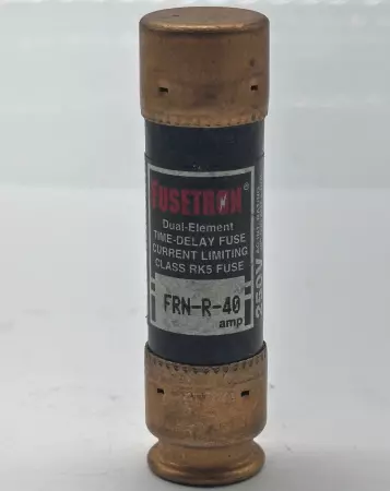 Bussmann FRN-R-40 Fusetron Time Delay Fuse, Class RK5, 250V 40Amp 