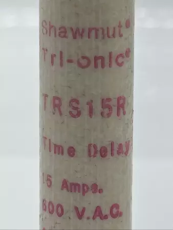 Gould Shawmut TRS15R Tri-onic Time Delay Fuse, Class RK5, 600V 15Amp 