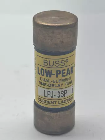 Bussmann LPJ-3SP Low-Peak Time Delay Fuse, 600VAC 300VDC 3Amp, Class J 
