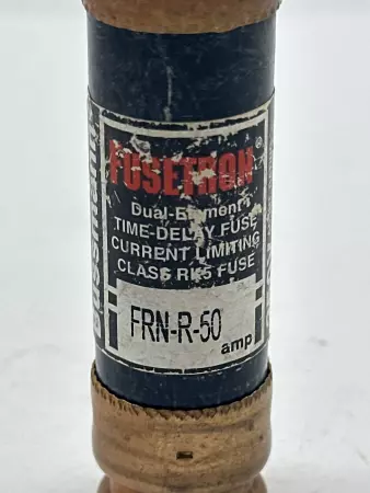 Bussmann FRN-R-50 Fusetron Time Delay Fuse, Class RK5, 250V 50Amp 