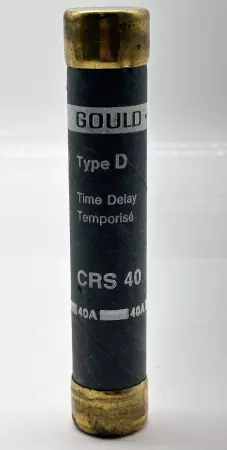 Gould Shawmut CRS 40 Time Delay Fuse, 600VAC 40Amp, Type D 