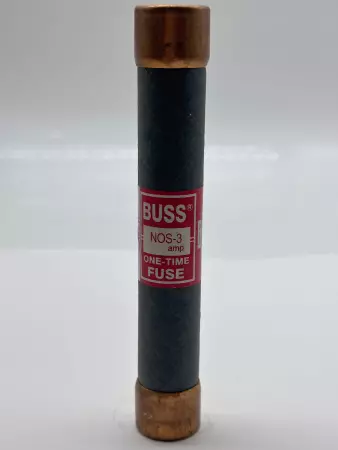 Bussmann NOS-3 One-Time Fuse, Class H, 600VAC 3Amp 