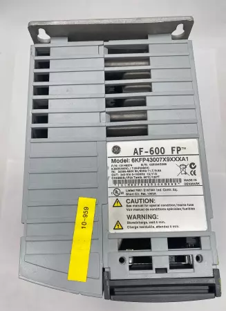 General Electric 6KFP43007X9XXXA1 AF-600 FP™ Adjustable Speed Drive 7.5HP 